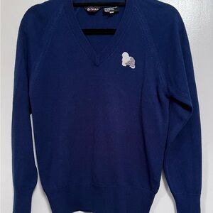 Vintage Eileen Medium Blue Sweater Made in Poland. Sheepdog.